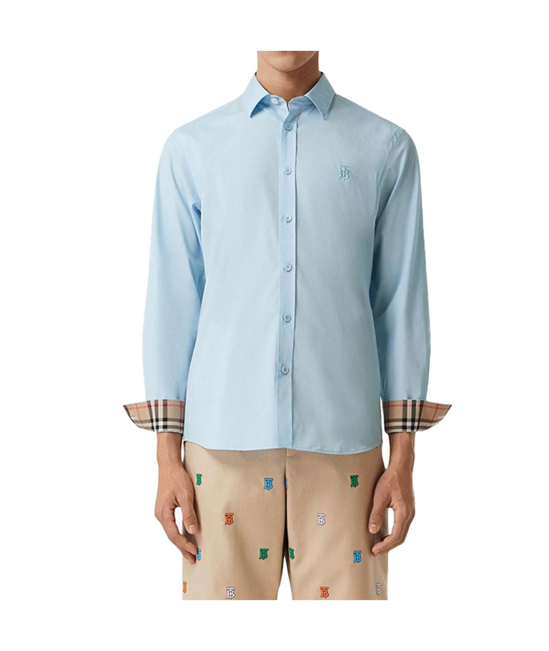 BURBERRY Голубая футболка, фото 2