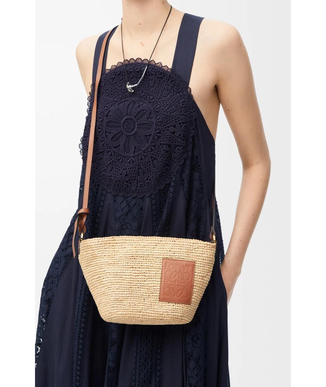 LOEWE Бежевая сумка тоут, фото 2