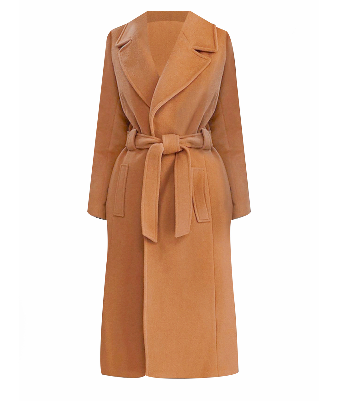 MAX MARA STUDIO Бежевое шерстяное пальто, фото 1