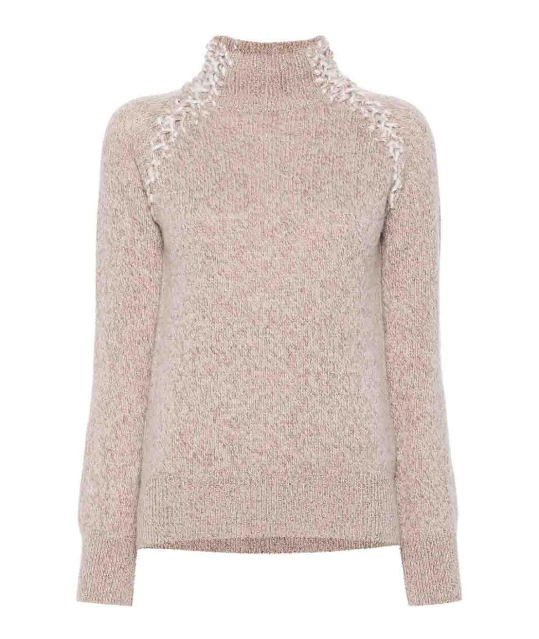 ERMANNO SCERVINO Бежевый шерстяной джемпер / свитер, фото 1