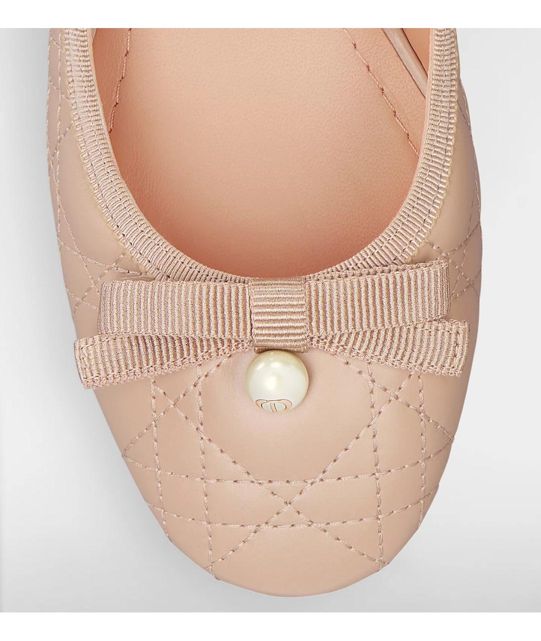 CHRISTIAN DIOR Бежевые кожаные туфли, фото 7