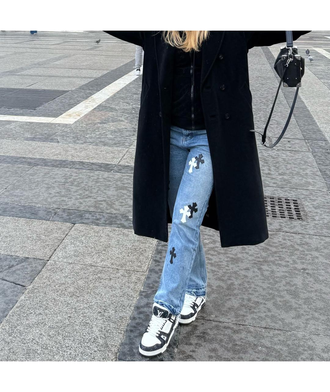 LOUIS VUITTON Белые кожаные кроссовки, фото 6