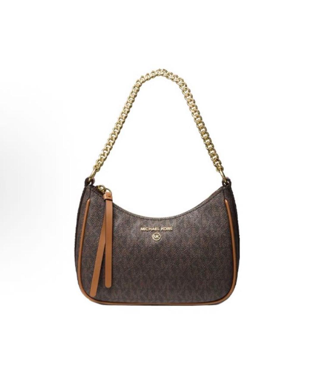 MICHAEL KORS Коричневая сумка с короткими ручками из искусственной кожи, фото 4