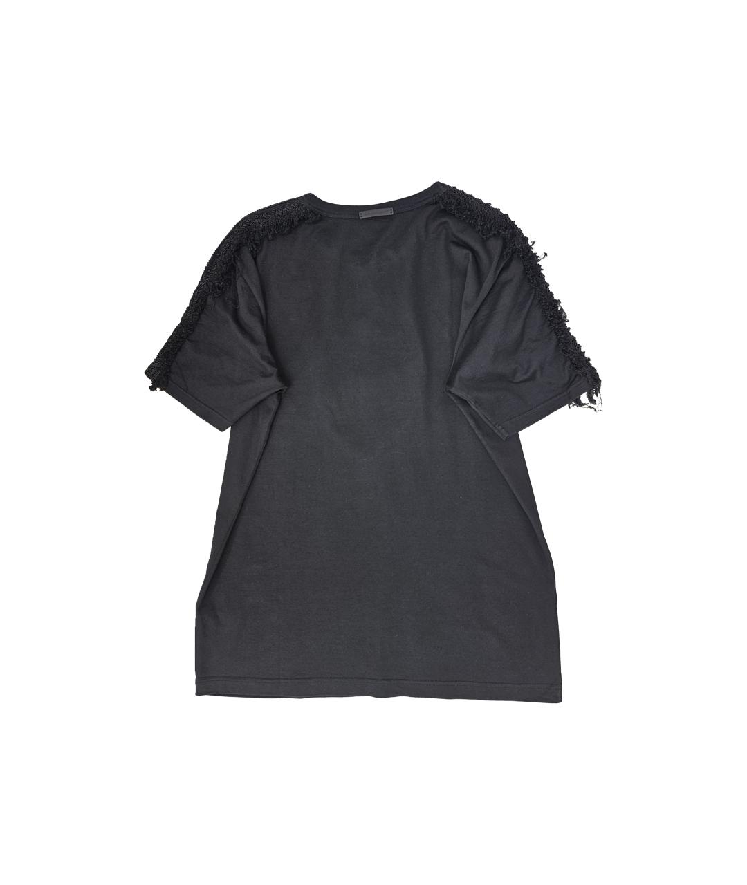 DOLCE&GABBANA Черная хлопковая футболка, фото 2