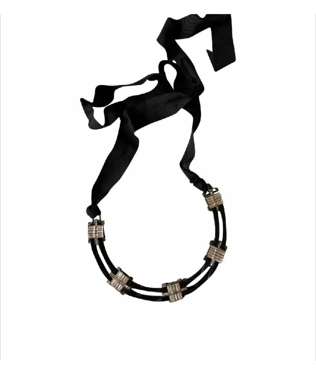 LANVIN Черное металлическое колье, фото 9