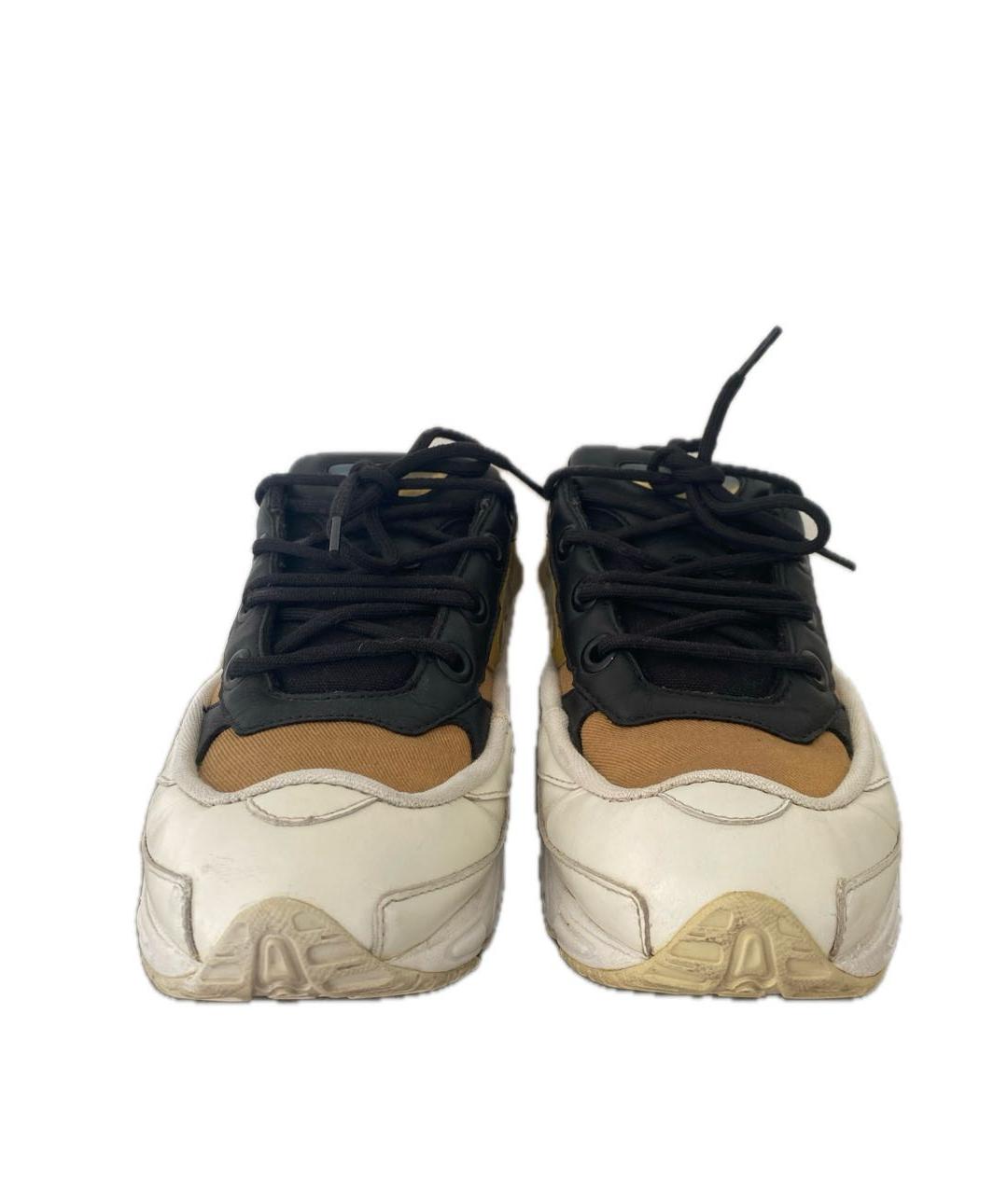 ADIDAS X RAF SIMONS Золотые кожаные низкие кроссовки / кеды, фото 2