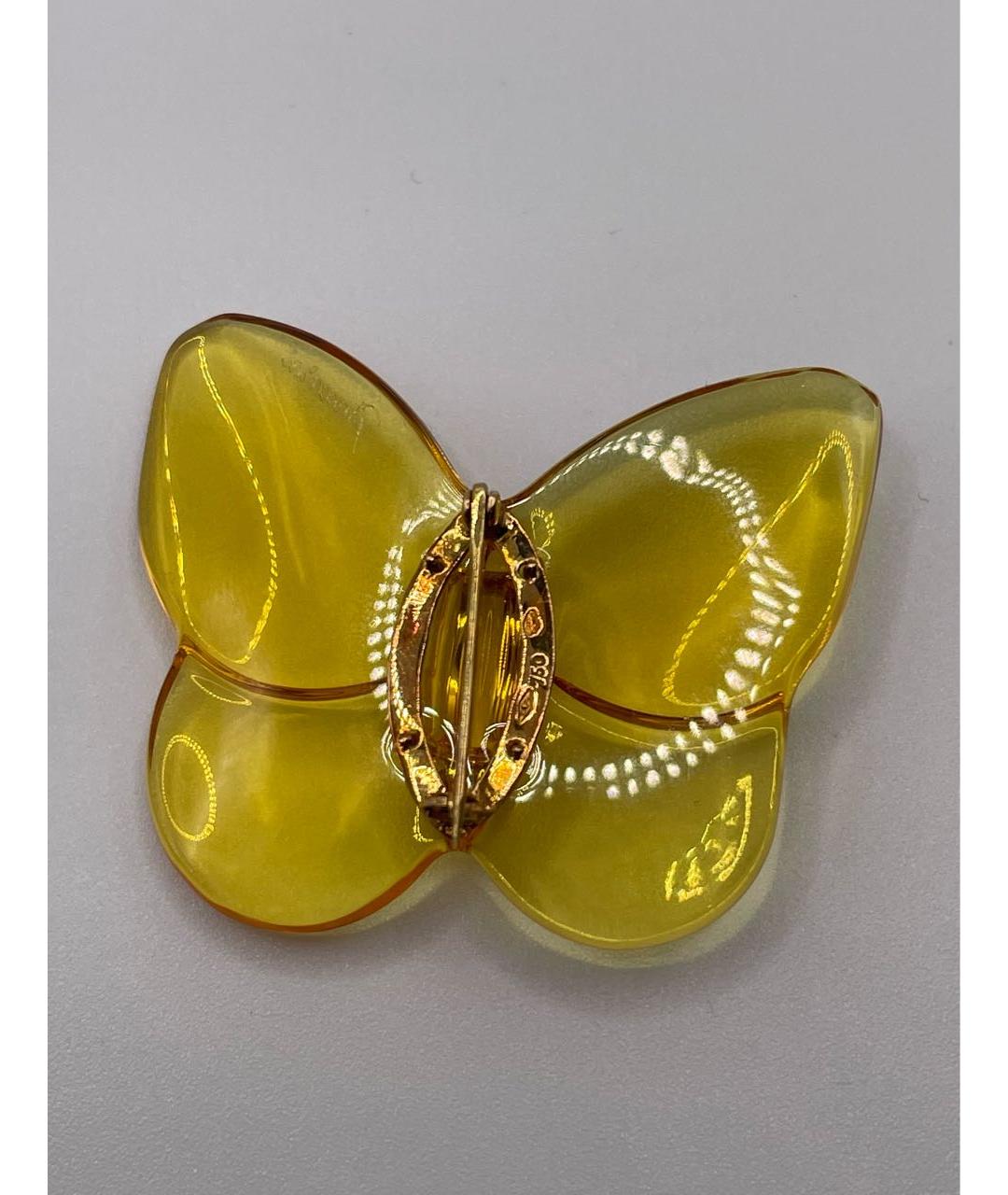 BACCARAT Желтая брошь из розового золота, фото 2