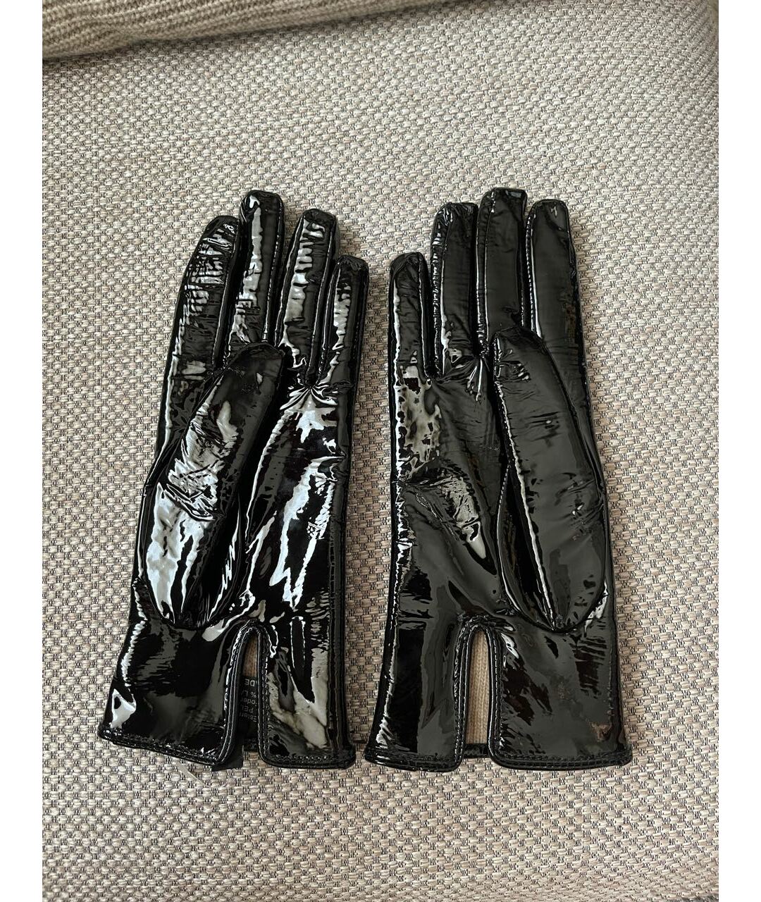FABI Черные кожаные перчатки, фото 2
