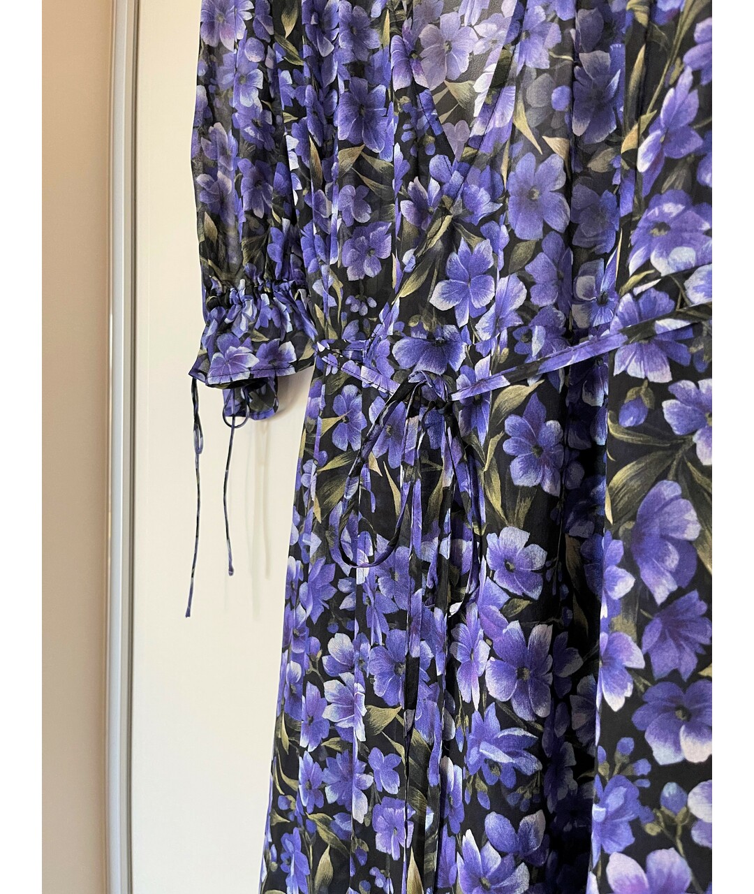 THE KOOPLES Фиолетовое шелковое повседневное платье, фото 3