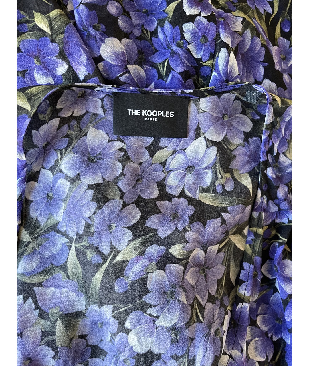 THE KOOPLES Фиолетовое шелковое повседневное платье, фото 5