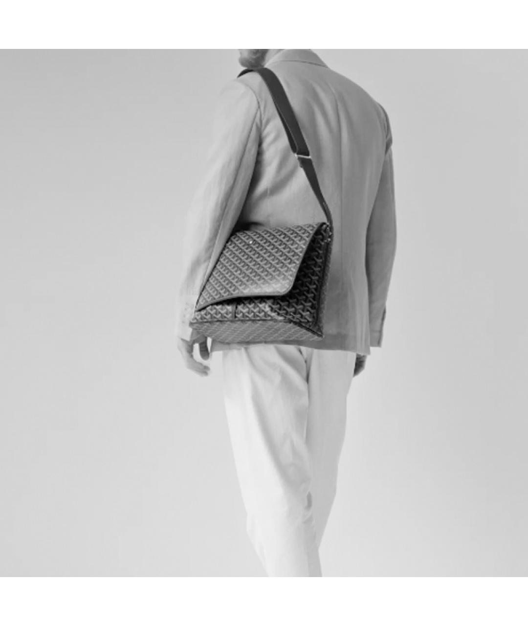 GOYARD Зеленая хлопковая сумка через плечо, фото 6