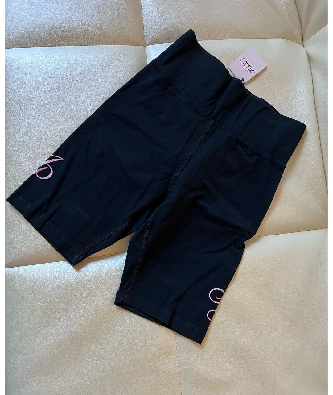 AGENT PROVOCATEUR Черные хлопко-эластановые спортивные брюки и шорты, фото 7