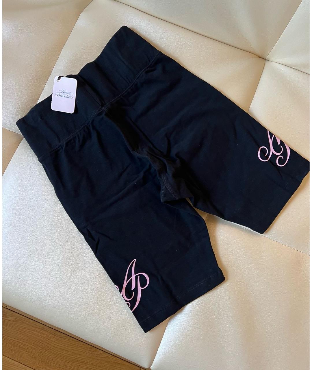AGENT PROVOCATEUR Черные хлопко-эластановые спортивные брюки и шорты, фото 9