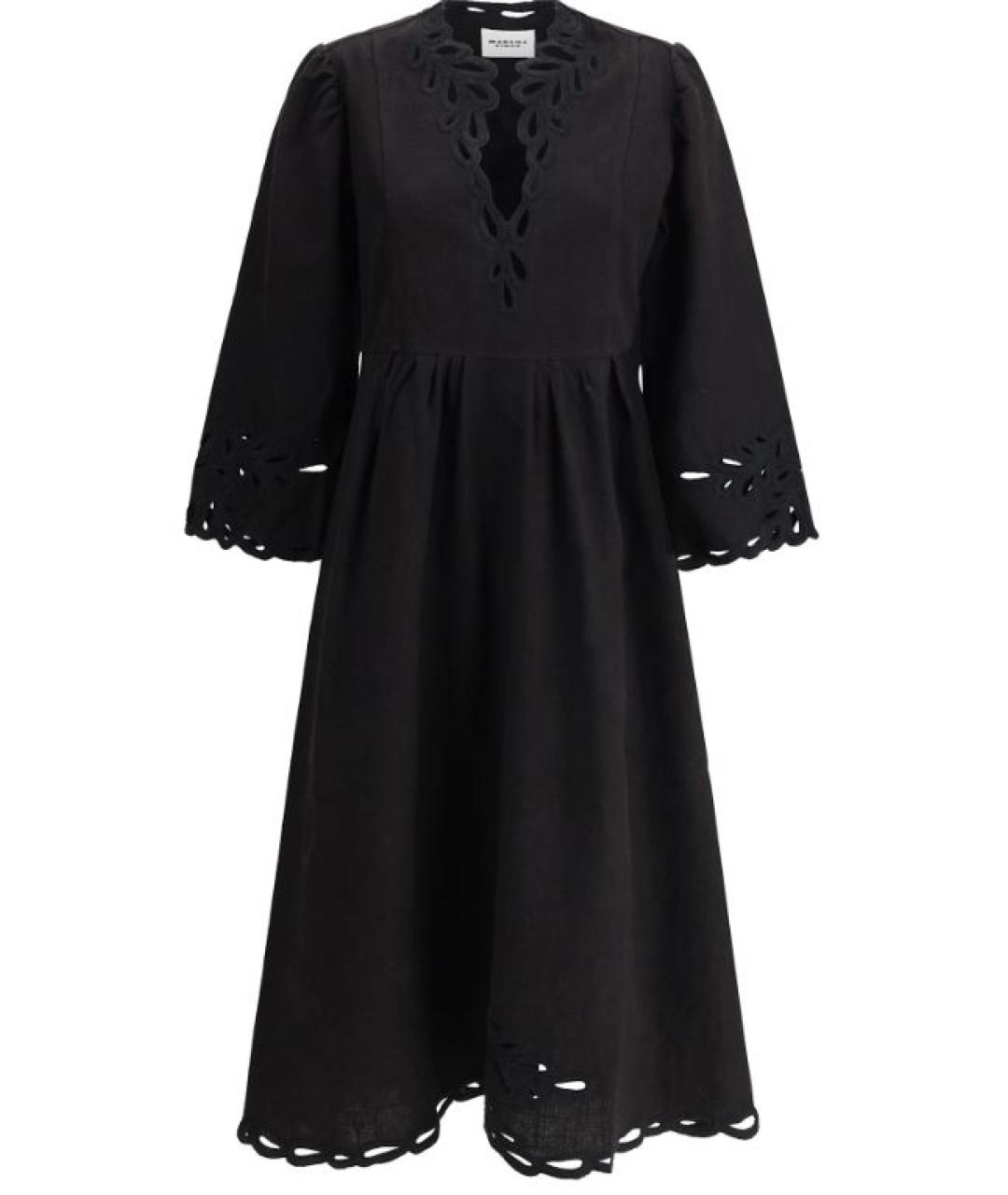 ISABEL MARANT Черное хлопковое повседневное платье, фото 1