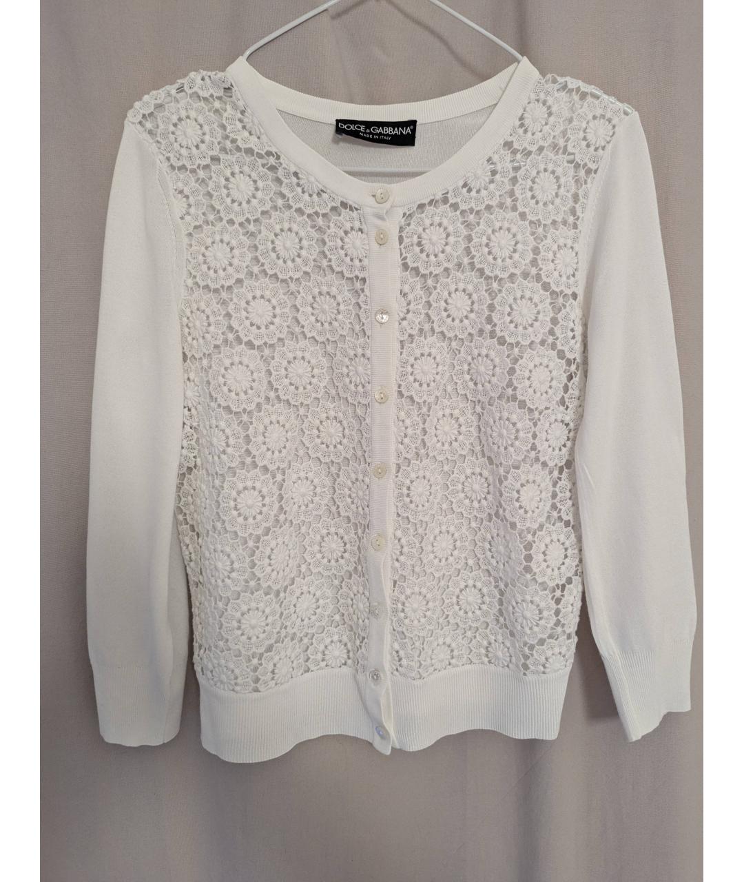 DOLCE&GABBANA Белый хлопковый костюм с юбками, фото 9