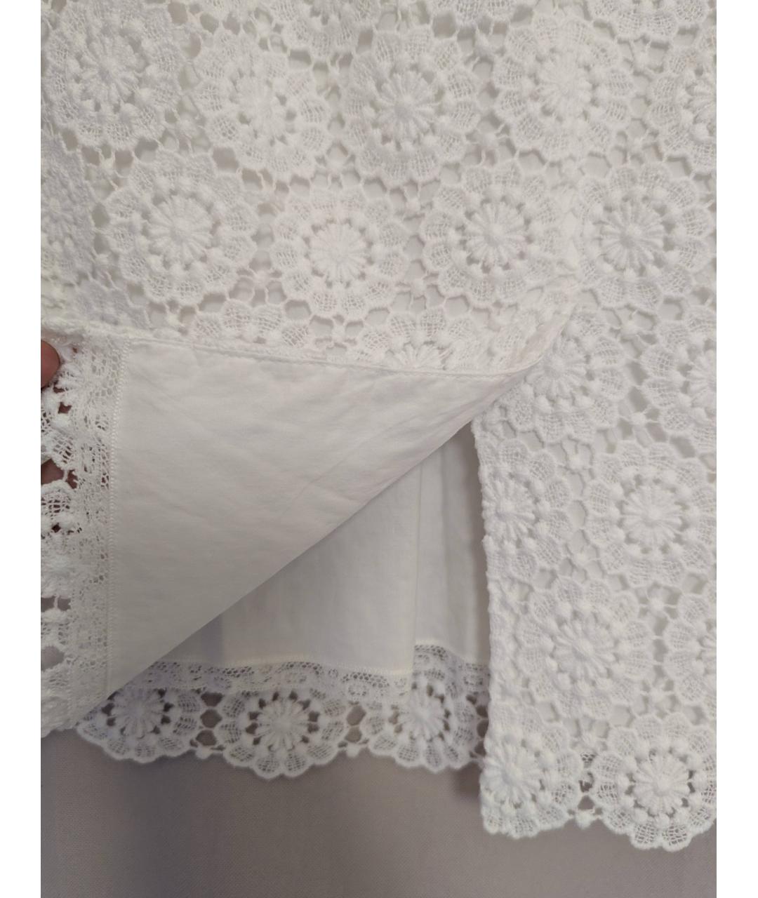 DOLCE&GABBANA Белый хлопковый костюм с юбками, фото 8