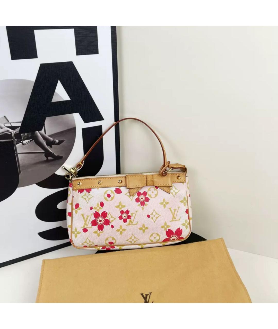 LOUIS VUITTON Розовая сумка с короткими ручками, фото 7