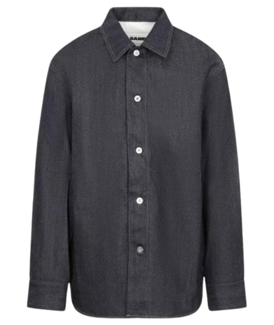 JIL SANDER Черная хлопковая кэжуал рубашка, фото 1