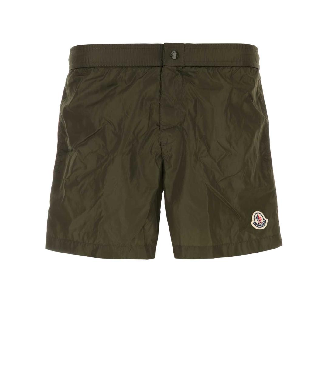 MONCLER Зеленые шорты, фото 1