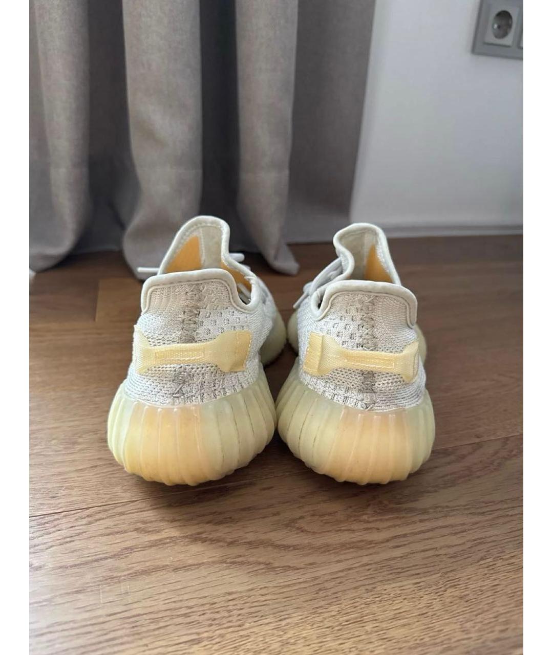 ADIDAS YEEZY Бежевые текстильные кроссовки, фото 4