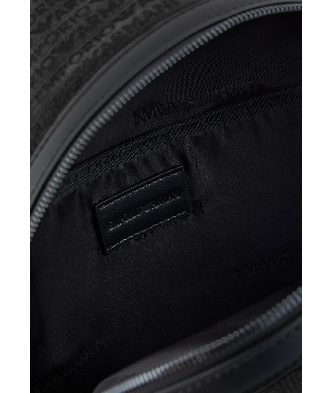 EMPORIO ARMANI Черный рюкзак, фото 4