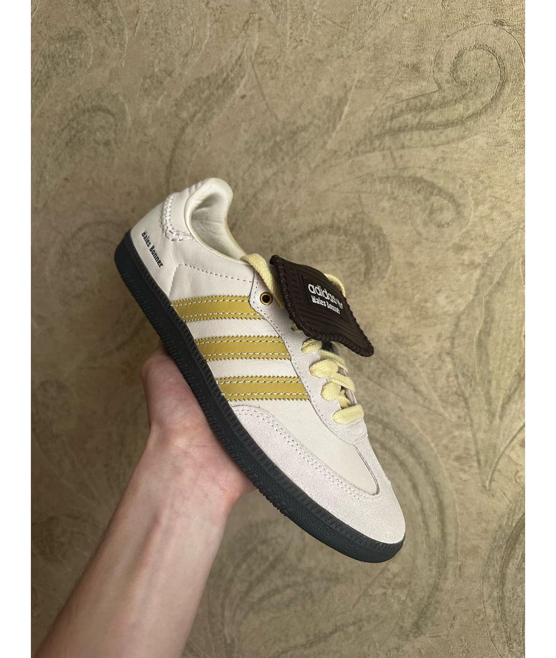 ADIDAS Бежевые кроссовки из искусственной кожи, фото 7
