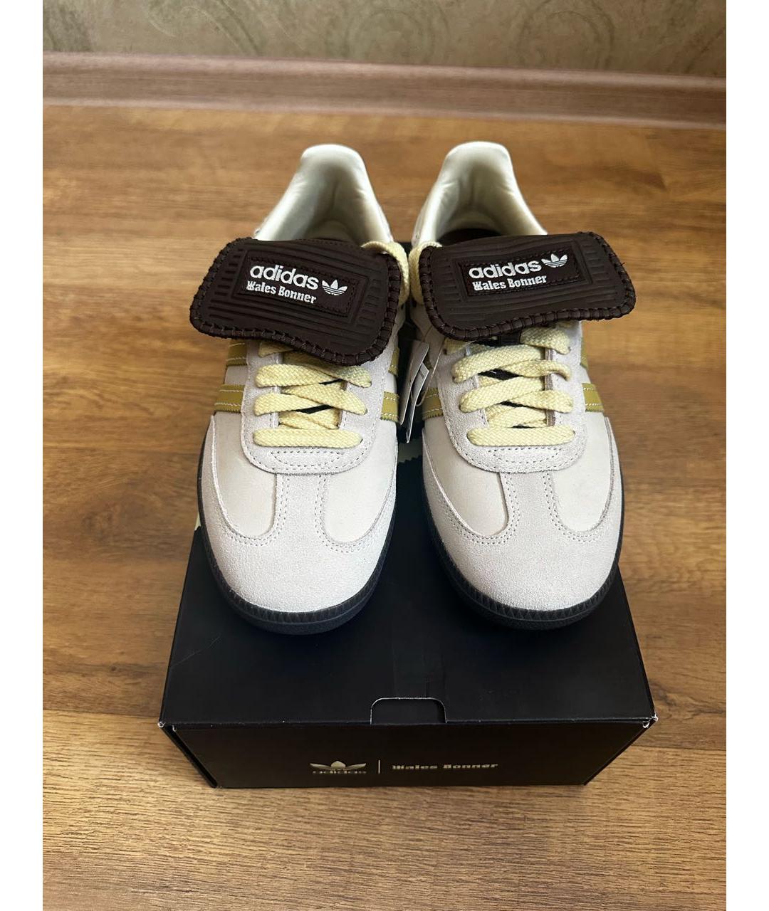 ADIDAS Бежевые кроссовки из искусственной кожи, фото 2