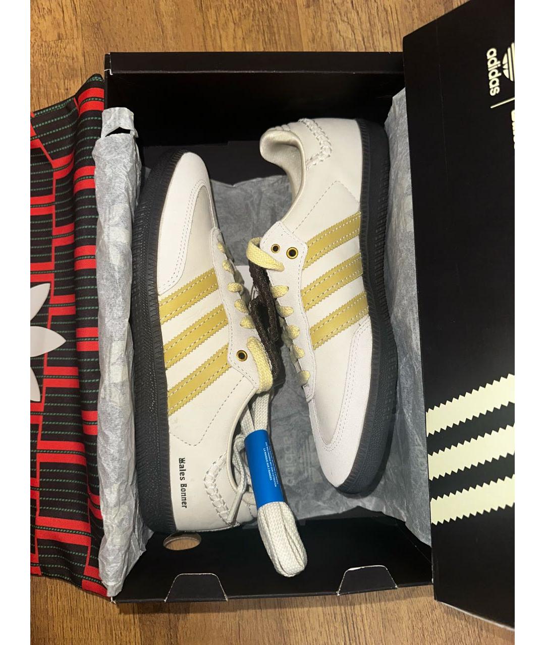 ADIDAS Бежевые кроссовки из искусственной кожи, фото 6