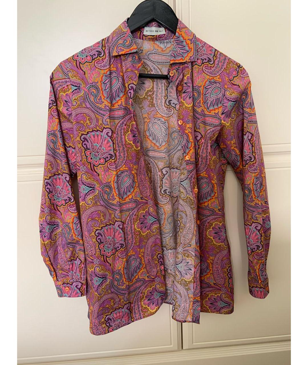 ETRO Розовая хлопковая рубашка, фото 5