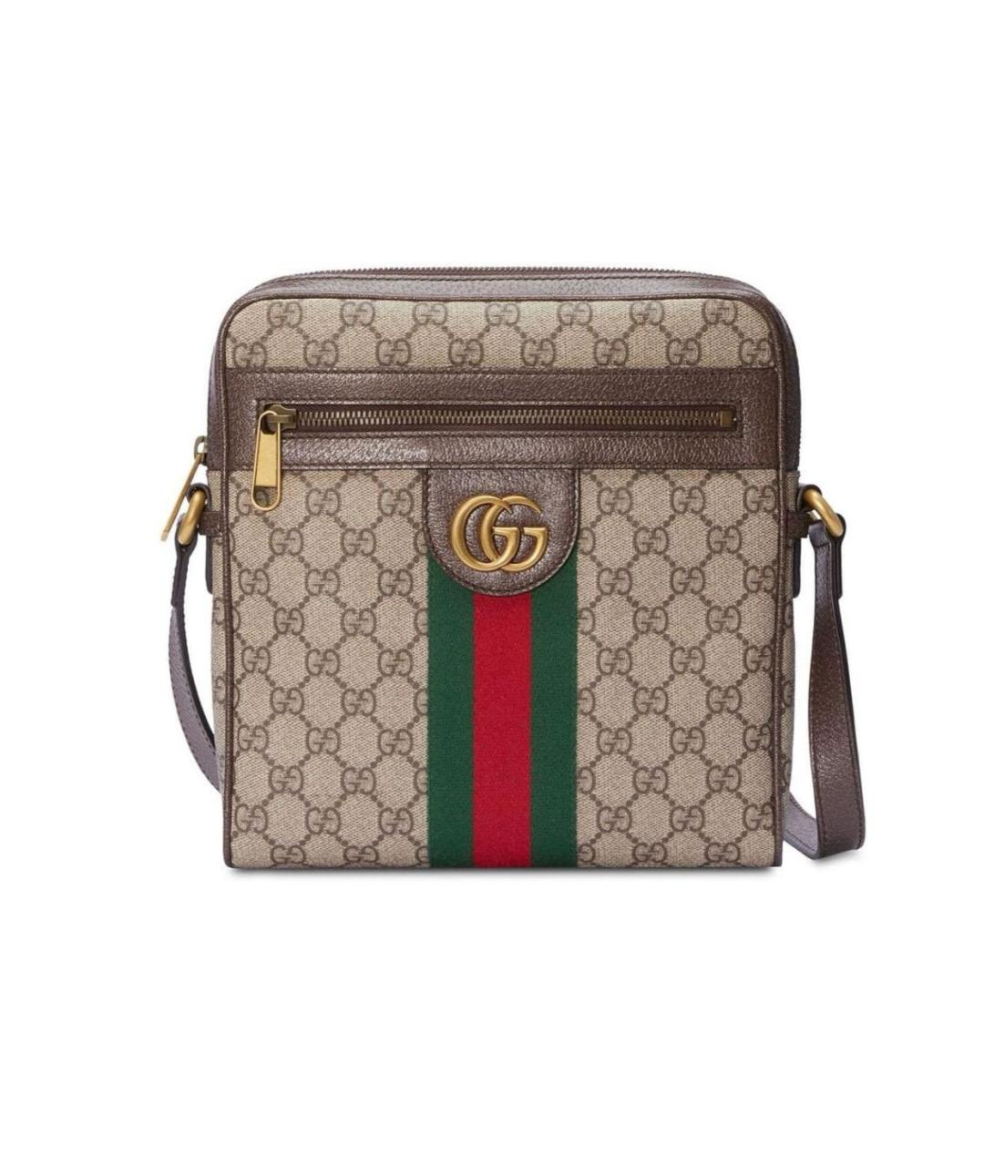 GUCCI Коричневая сумка на плечо, фото 1