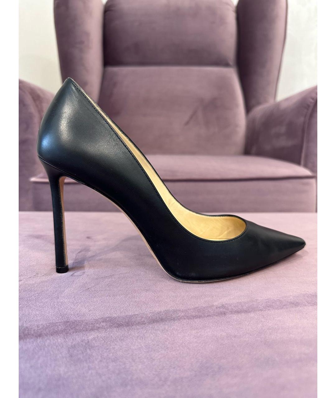 JIMMY CHOO Черные кожаные туфли, фото 8