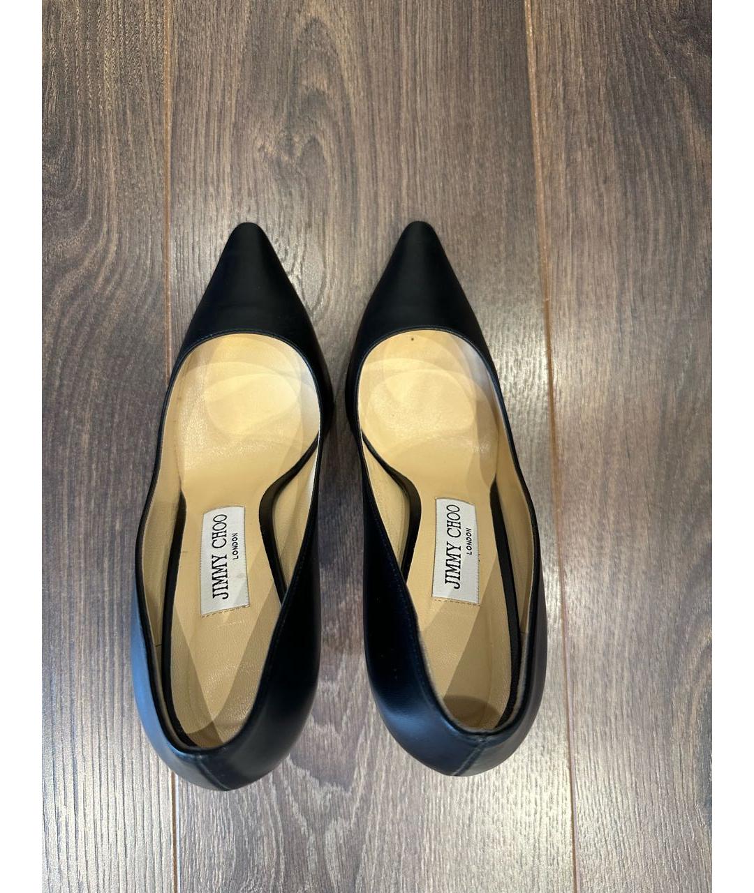 JIMMY CHOO Черные кожаные туфли, фото 3