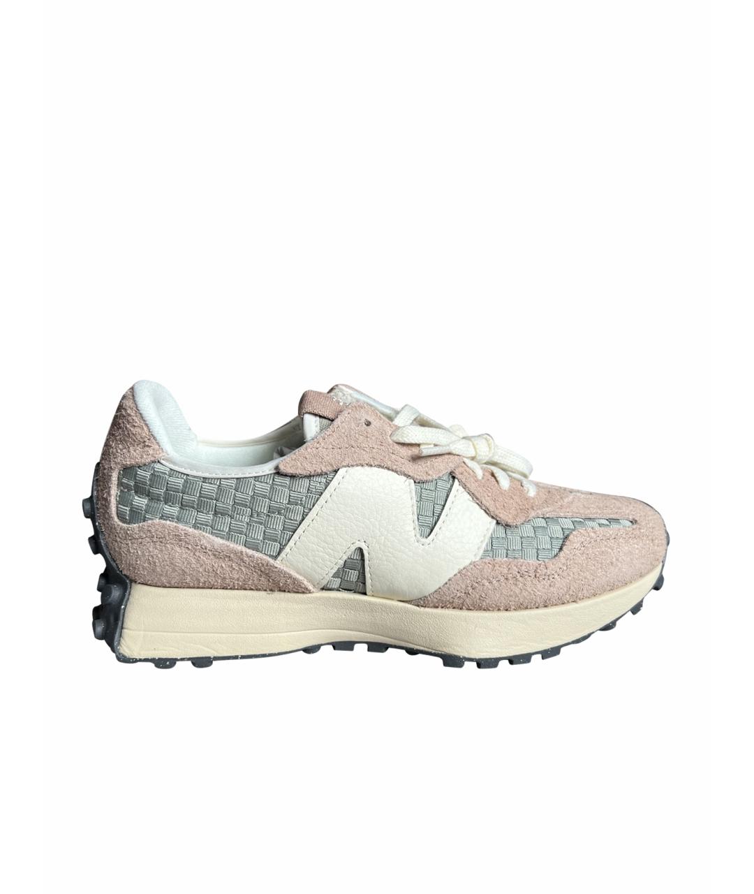 NEW BALANCE Розовые замшевые кроссовки, фото 1