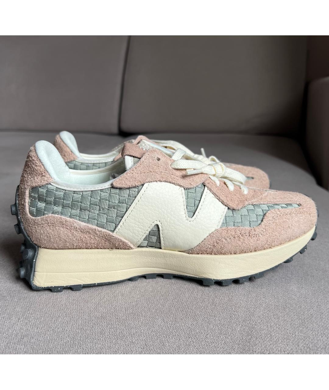 NEW BALANCE Розовые замшевые кроссовки, фото 7