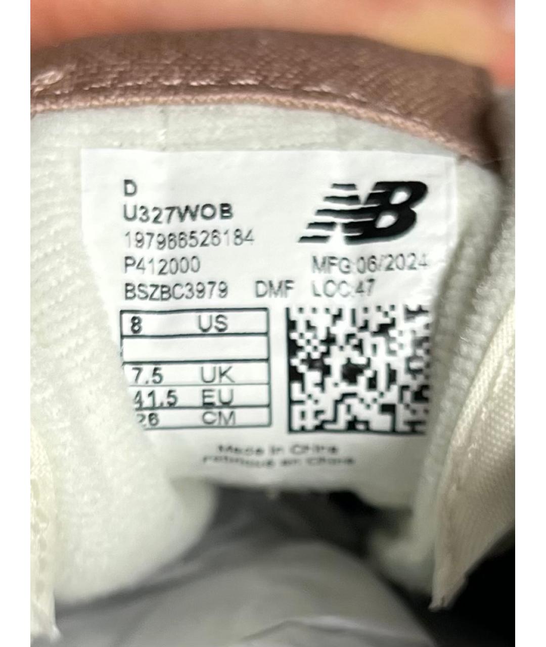 NEW BALANCE Розовые замшевые кроссовки, фото 6