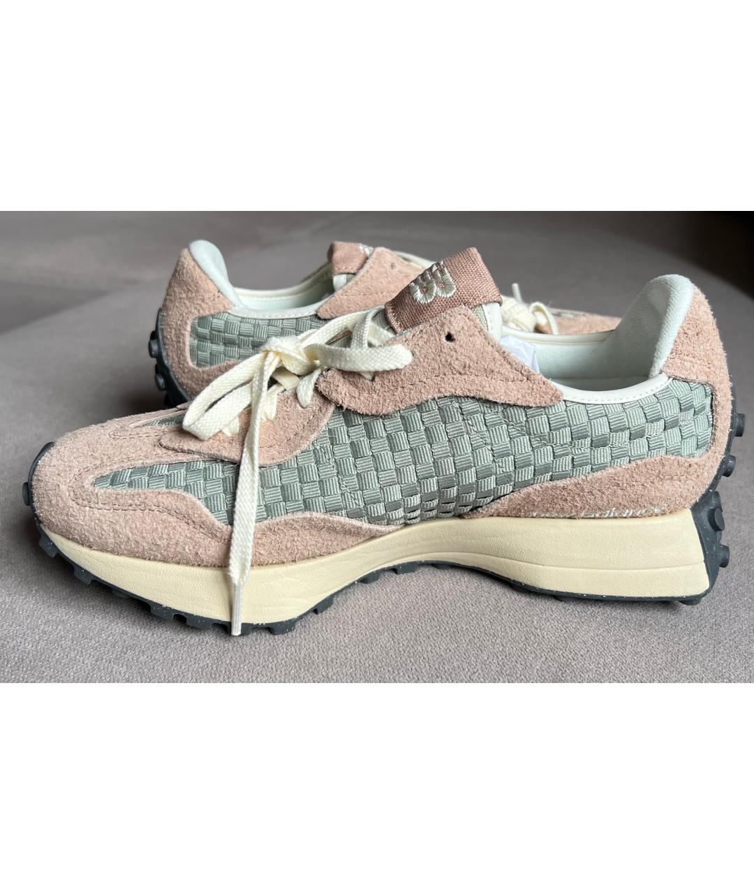 NEW BALANCE Розовые замшевые кроссовки, фото 3