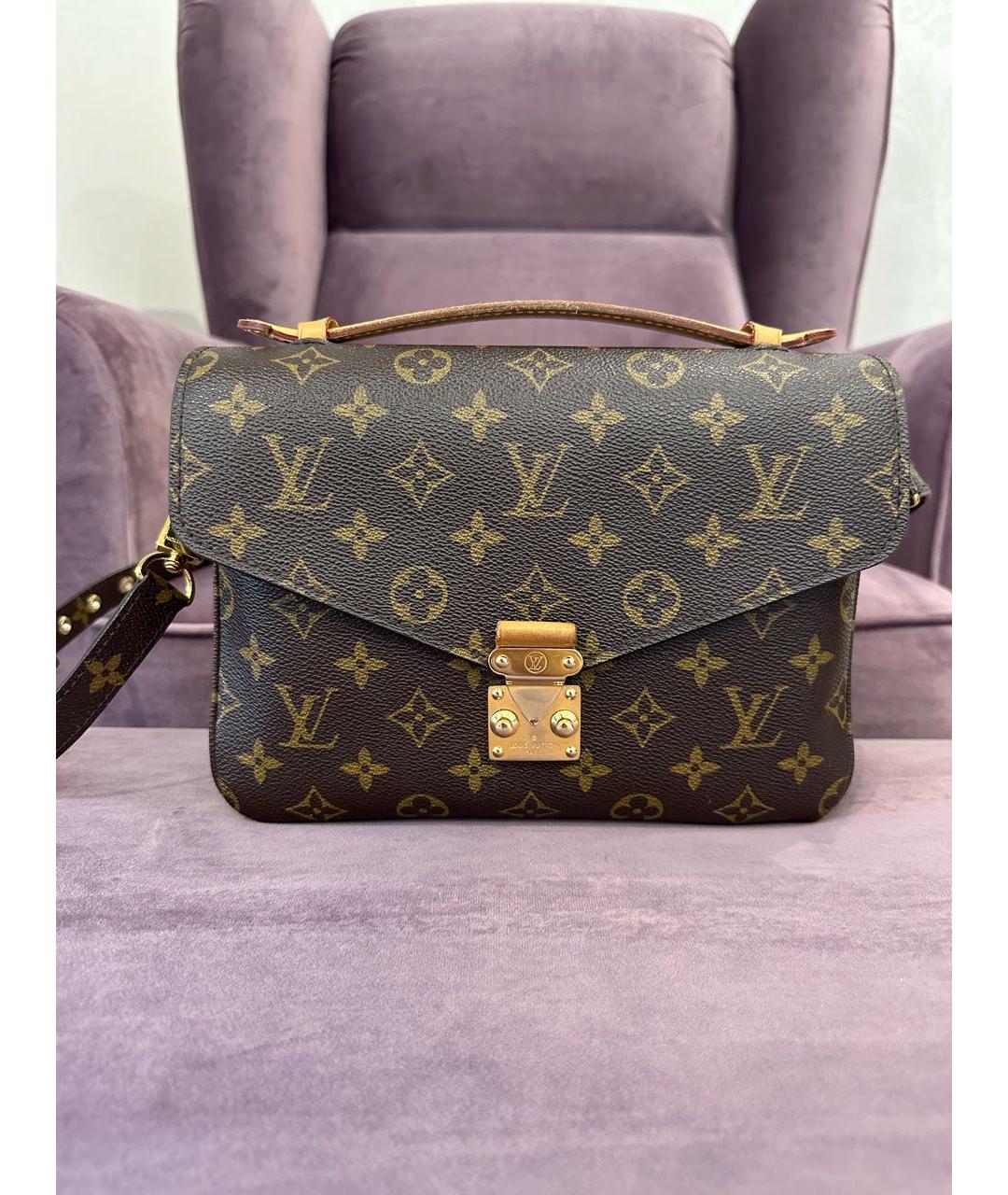 LOUIS VUITTON Коричневая сумка через плечо, фото 6
