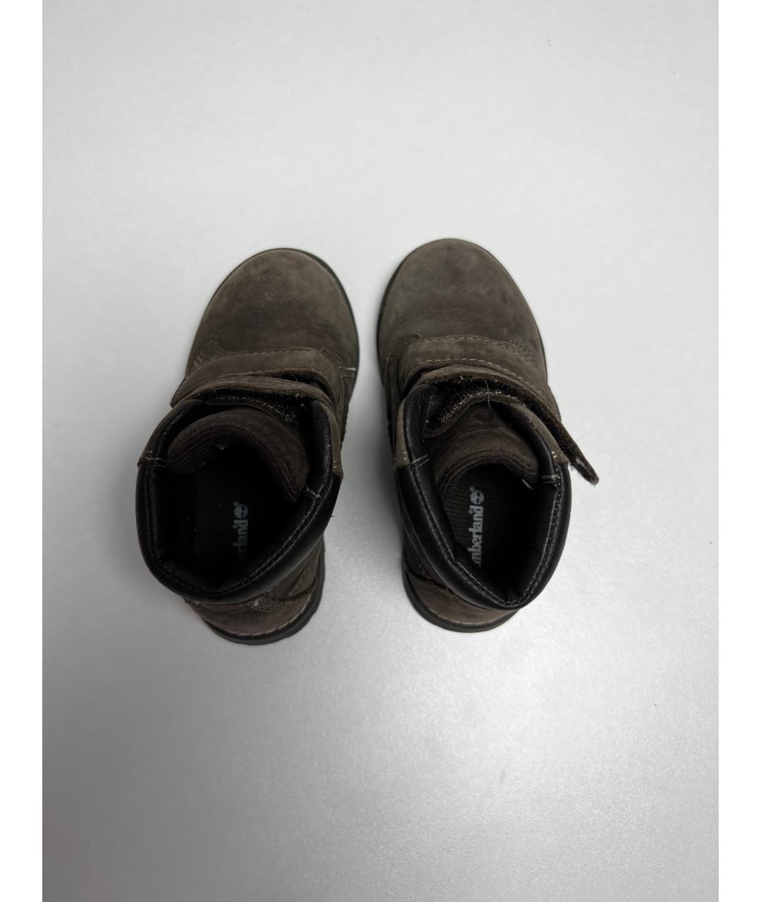 TIMBERLAND Коричневые замшевые ботинки, фото 3