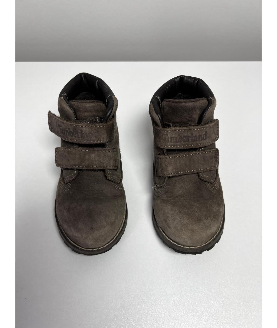 TIMBERLAND Коричневые замшевые ботинки, фото 2