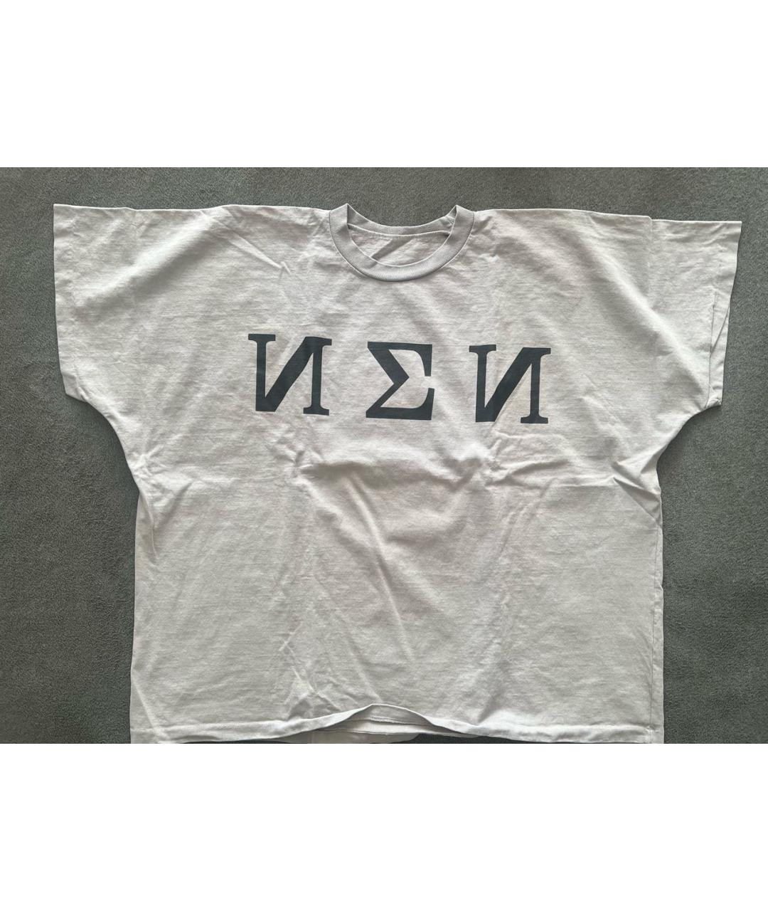 YEEZY Бежевая хлопковая футболка, фото 4