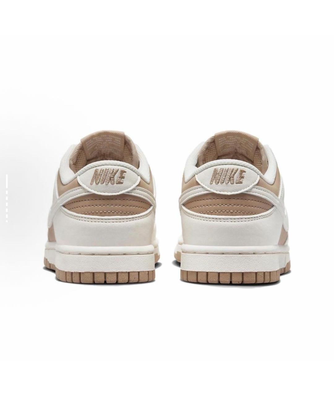 NIKE Бежевые кроссовки из искусственной кожи, фото 4