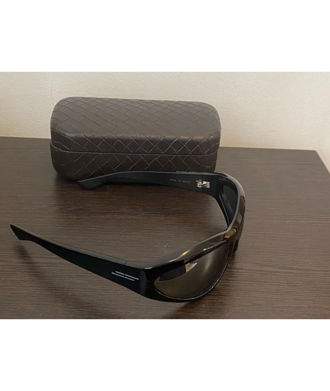 BOTTEGA VENETA Черные пластиковые солнцезащитные очки, фото 4