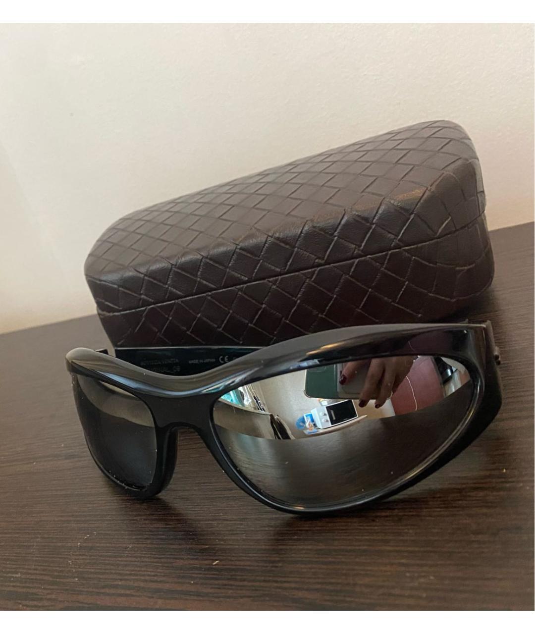 BOTTEGA VENETA Черные пластиковые солнцезащитные очки, фото 5