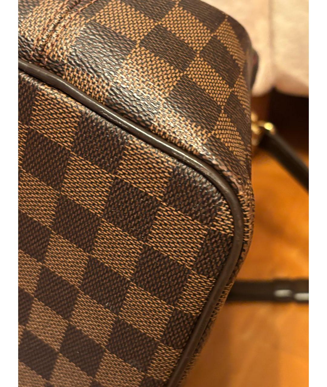 LOUIS VUITTON Коричневая сумка с короткими ручками, фото 4