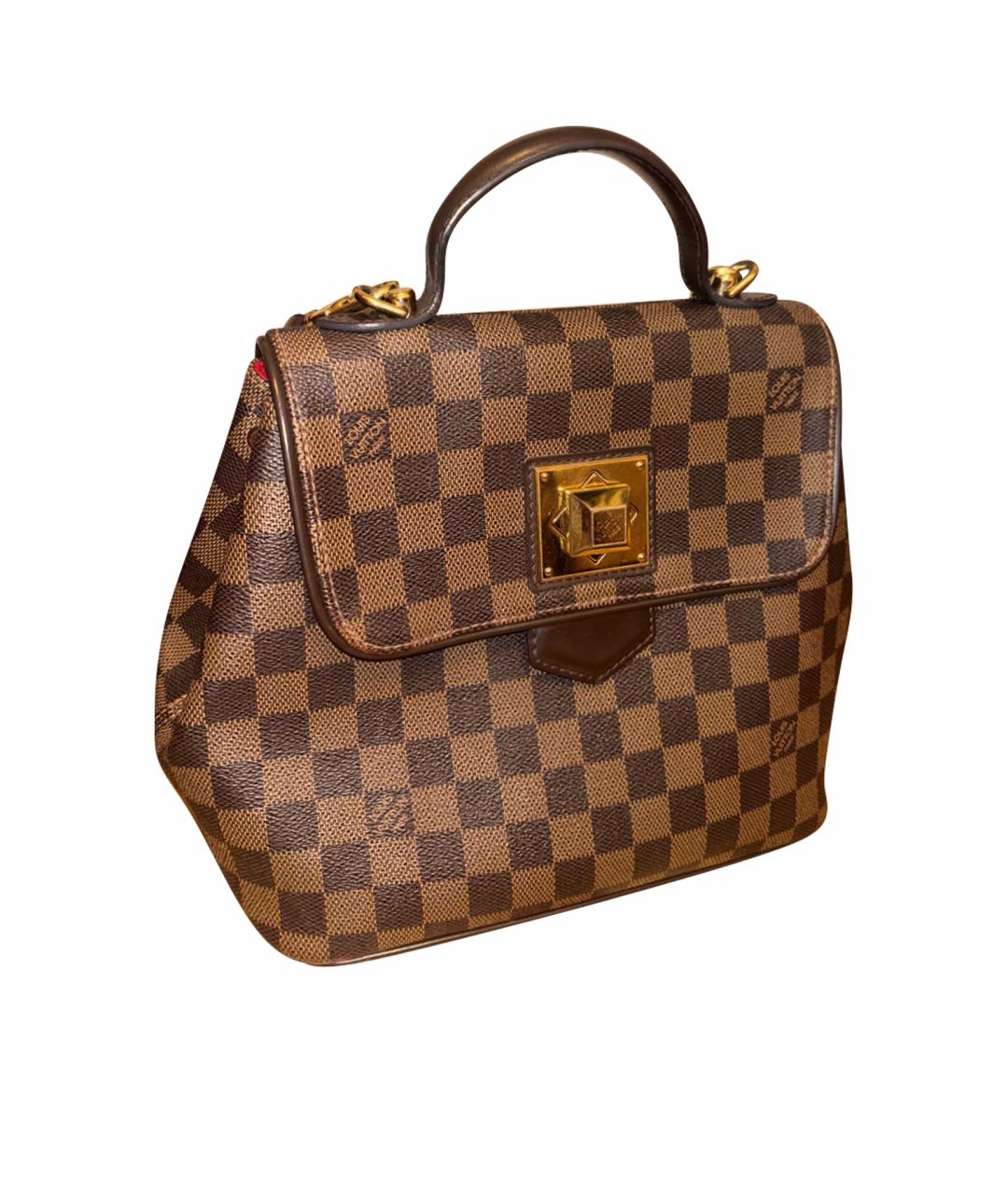 LOUIS VUITTON Коричневая сумка с короткими ручками, фото 1