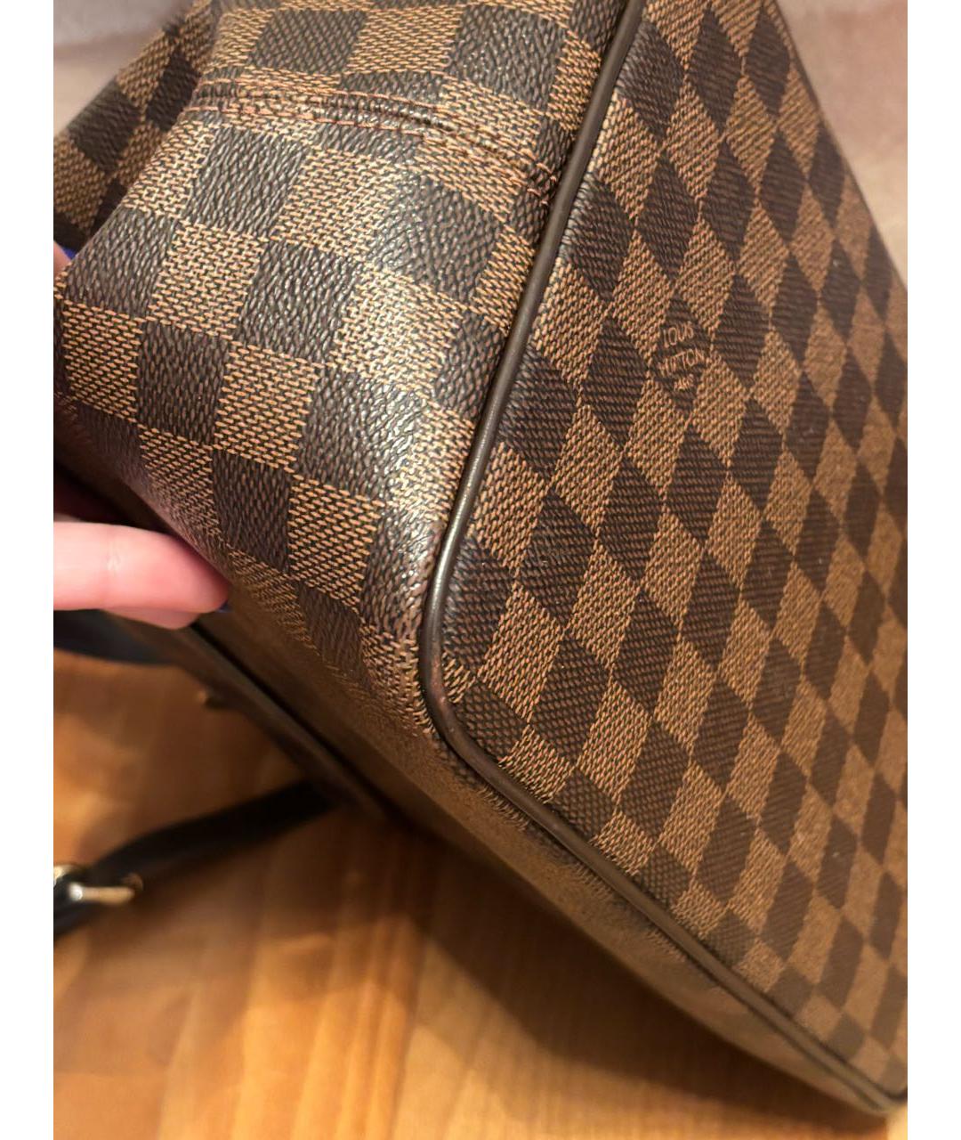 LOUIS VUITTON Коричневая сумка с короткими ручками, фото 7