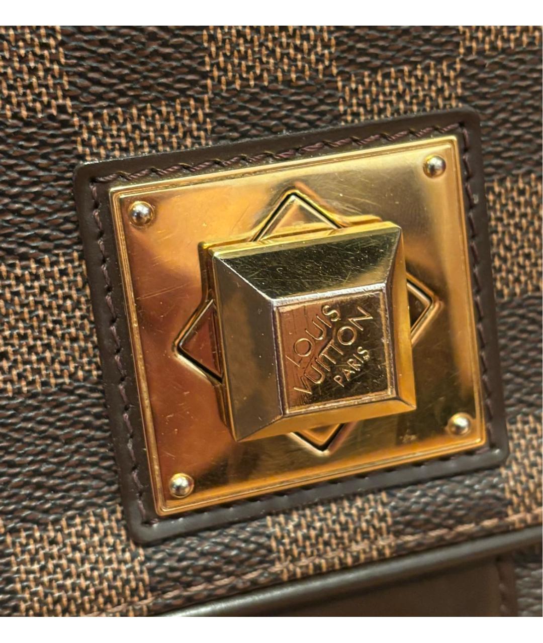 LOUIS VUITTON Коричневая сумка с короткими ручками, фото 2