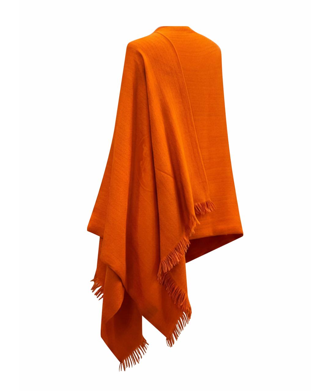 HERMES Оранжевый шарф, фото 1
