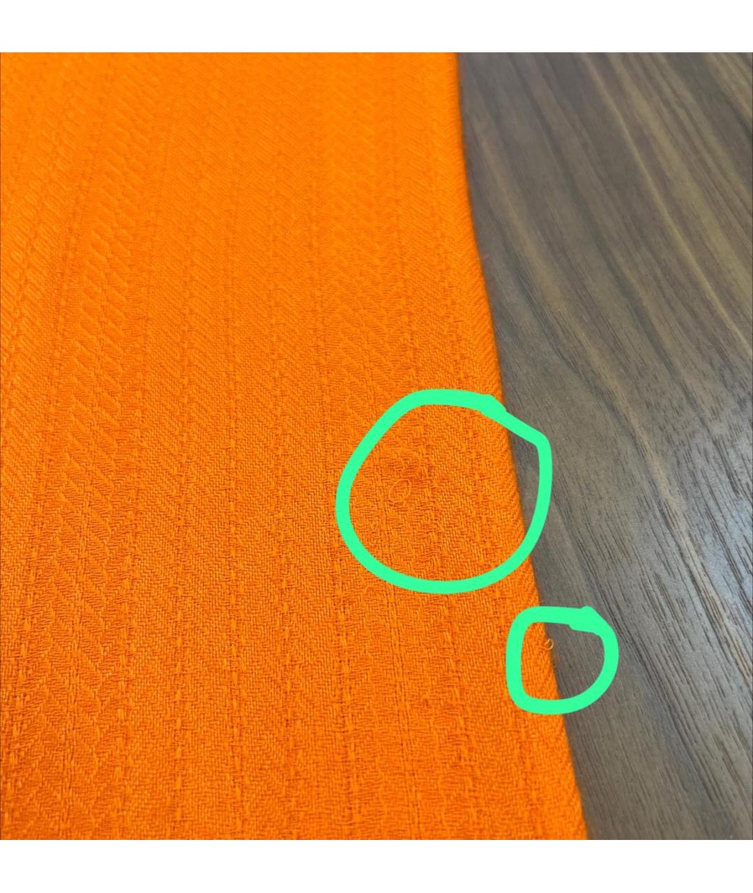 HERMES Оранжевый шарф, фото 5