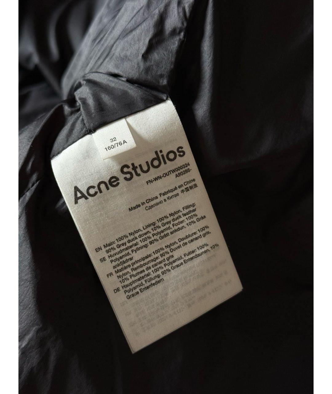 ACNE STUDIOS Черный пуховик, фото 4